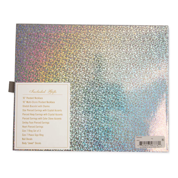 Jewelry Gift Set Twelve Days of Smiles 12-Pc. Holographic Advent Calendar NIB - Picture 7 of 7
